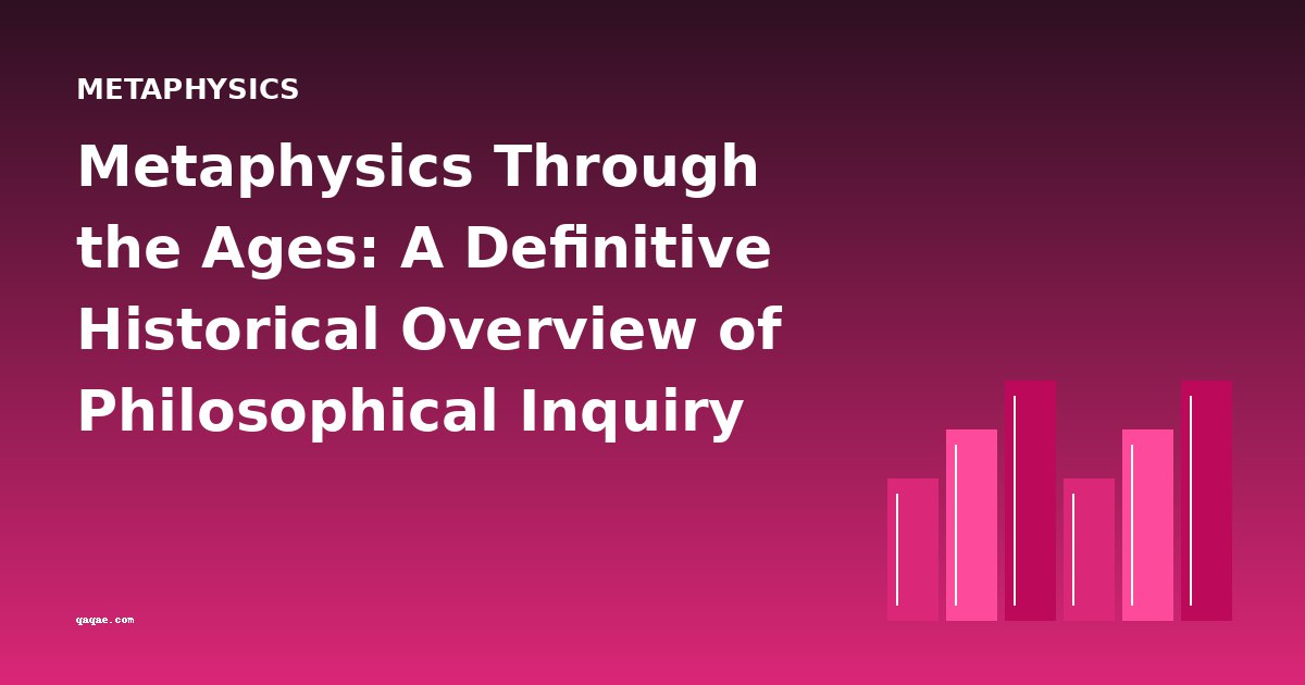 Metaphysics Through the Ages: A Definitive Historical Overview of Philosophical Inquiry