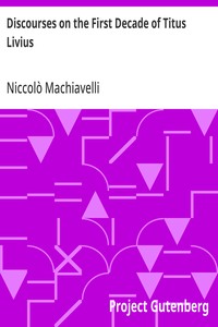 Cover of Discourses on the First Decade of Titus Livius — Text and Context