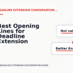 Best Opening Lines for Deadline Extension Conversations