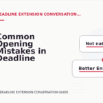 Common Opening Mistakes in Deadline Extension Conversations