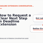 How to Request a Clear Next Step in Deadline Extension Conversation English