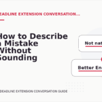 How to Describe a Mistake Without Sounding Rude in Deadline Extension Conversation English