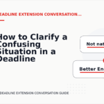 How to Clarify a Confusing Situation in a Deadline Extension Conversation