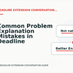 Common Problem Explanation Mistakes in Deadline Extension Conversation English