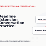 Deadline Extension Conversation Practice: Problem and Solution Replies