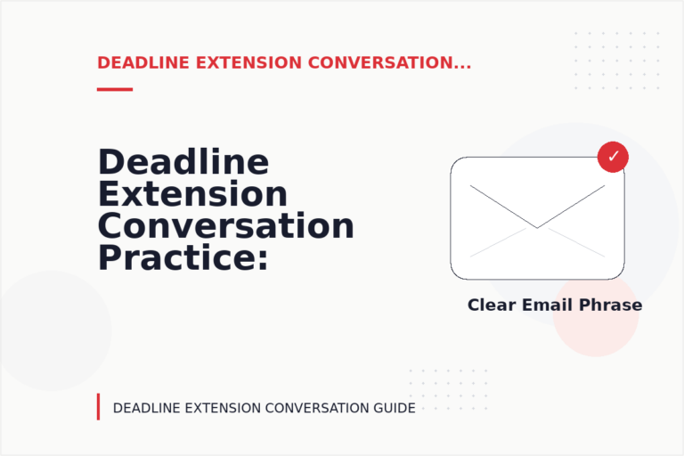 Deadline Extension Conversation Practice: Email and Message Examples Deadline Extension Conversation Practice: Email and Message Examples